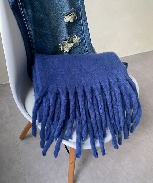 DouDou（ドゥドゥ）の「カラーストール（マフラー・レディース・ブルー/グリーン/アイボリー・FREE）」の18枚目の写真