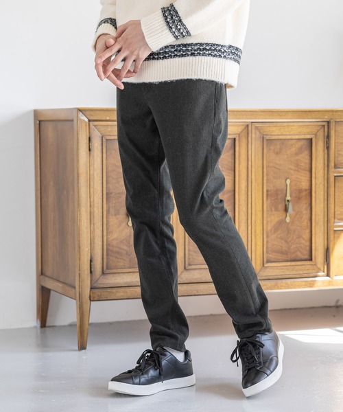 GLOBAL WORK（グローバルワーク）の「モーションテックスキニー＋WARM/704809（その他パンツ・メンズ・その他/ブラック/ネイビー/グレー系その他4/ライトベージュ・MEDIUM/LARGE/SMALL/X-SMALL/X-LARGE）」の5枚目の写真