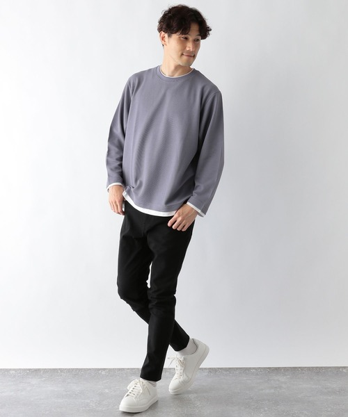 GLOBAL WORK（グローバルワーク）の「モーションテックスキニー＋WARM/704809（その他パンツ・メンズ・その他/ブラック/ネイビー/グレー系その他4/ライトベージュ・MEDIUM/LARGE/SMALL/X-SMALL/X-LARGE）」の6枚目の写真