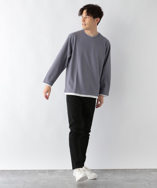 GLOBAL WORK（グローバルワーク）の「モーションテックスキニー＋WARM/704809（その他パンツ・メンズ・その他/ブラック/ネイビー/グレー系その他4/ライトベージュ・MEDIUM/LARGE/SMALL/X-SMALL/X-LARGE）」の7枚目の写真