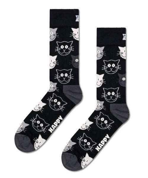 Happy Socks（ハッピーソックス）の「Happy Socks Mixed Cat Gift Box クルーソックス 3足組 ギフトセット 10203516（ソックス/靴下・レディース・マルチ・L/M）」の5枚目の写真