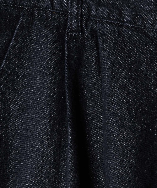INTER FACTORY（インターファクトリー）の「しの - Wide Denim Cargo Pants / ワイドデニムカーゴパンツ　made in INTER FACTORY（カーゴパンツ・メンズ・グレー/ブラック/ライトブルー・LARGE/SMALL/MEDIUM）」の15枚目の写真