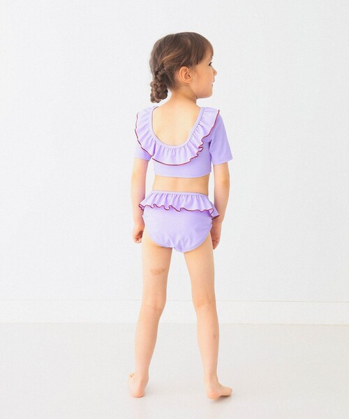 B:MING by BEAMS（ビーミングバイビームス）の「B:MING by BEAMS / フリル スイム セット（100～140cm）（水着・キッズ・パープル系その他4/ダークグリーン・100/110/120/130/140）」の22枚目の写真