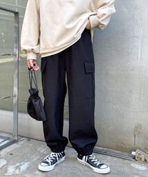 fredy emue | ウールライクイージーカーゴパンツ(カーゴパンツ)