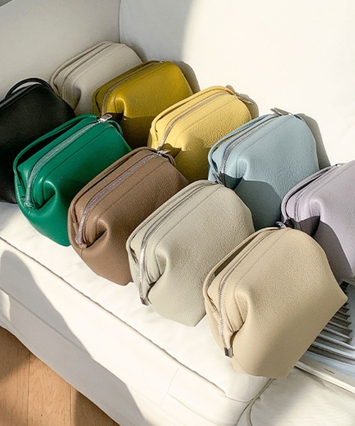 florist(フローリスト)の「2WAY レザータッチスクエア型ショルダーバッグ/ボストンバッグ(ボストンバッグ・レディース・イエロー/ベージュ/ライトグレー/ライトパープル/オリーブ/モカ/ブラック/グリーン/スカイブルー/オフホワイト・FREE)」の11枚目の写真