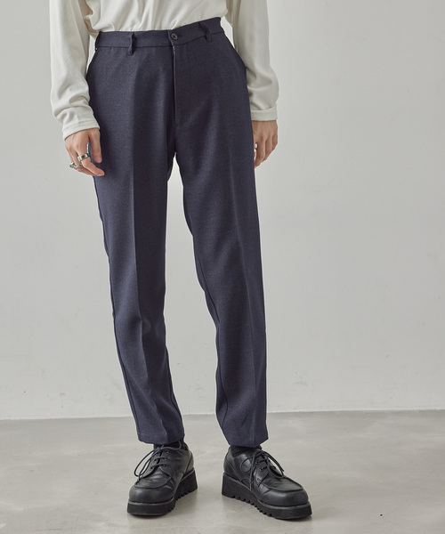  j.n.r.d（ジェー・エヌ・アール・ディー）の「【セットアップ対応】j.n.r.d/ヘリンボーンストレッチイージートラウザーパンツ（スラックス・メンズ・ネイビー/チャコールグレー/ブラック・M/LL/L）」の2枚目の写真
