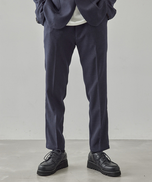  j.n.r.d（ジェー・エヌ・アール・ディー）の「【セットアップ対応】j.n.r.d/ヘリンボーンストレッチイージートラウザーパンツ（スラックス・メンズ・ネイビー/チャコールグレー/ブラック・M/LL/L）」の9枚目の写真