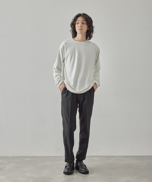  j.n.r.d（ジェー・エヌ・アール・ディー）の「【セットアップ対応】j.n.r.d/ヘリンボーンストレッチイージートラウザーパンツ（スラックス・メンズ・ネイビー/チャコールグレー/ブラック・M/LL/L）」の11枚目の写真