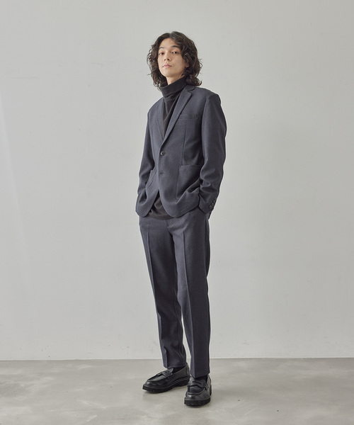  j.n.r.d（ジェー・エヌ・アール・ディー）の「【セットアップ対応】j.n.r.d/ヘリンボーンストレッチイージートラウザーパンツ（スラックス・メンズ・ネイビー/チャコールグレー/ブラック・M/LL/L）」の17枚目の写真