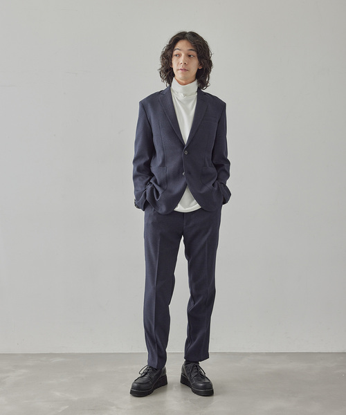  j.n.r.d（ジェー・エヌ・アール・ディー）の「【セットアップ対応】j.n.r.d/ヘリンボーンストレッチイージートラウザーパンツ（スラックス・メンズ・ネイビー/チャコールグレー/ブラック・M/LL/L）」の19枚目の写真