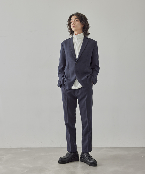  j.n.r.d（ジェー・エヌ・アール・ディー）の「【セットアップ対応】j.n.r.d/ヘリンボーンストレッチイージートラウザーパンツ（スラックス・メンズ・ネイビー/チャコールグレー/ブラック・M/LL/L）」の20枚目の写真