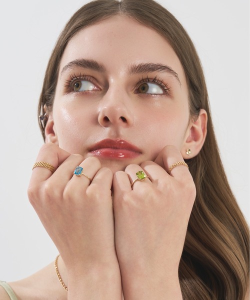 Jewel closet by L&Co.（ジュエルクローゼットバイエルアンドコー）の「K18 チェーンリング（リング・レディース・ゴールド・13号/11号/9号/15号）」の8枚目の写真