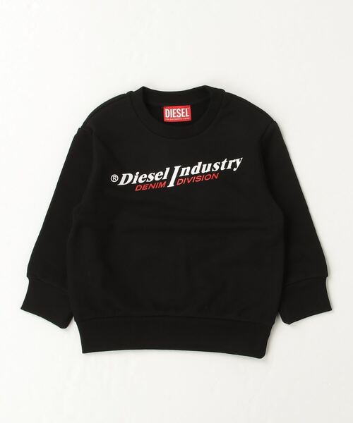 DIESEL KIDS(ディーゼルキッズ)の「DIESEL(ディーゼル)Kids & Junior ブランドロゴ長袖スウェットプルオーバー(スウェット・キッズ・ブラック/レッド/ブルー/ホワイト/グリーン・12Y/14Y/10Y/8Y/6Y/16Y/4Y)」の1枚目の写真