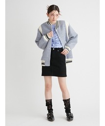 【最終値下げ⠀】FURFUR ツイードスタジャン FURFUR（ファーファー）の「バイカラーツイードスタジャン