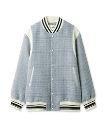【新品】FURFUR　ツイードスタジャン　ブルー ファーファー FURFUR ツイードスタジャン （BLU