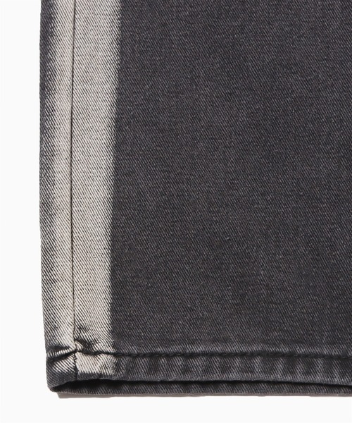 ROOPTOKYO（ループトウキョウ）の「ヴィンテージ風サイドラインストレートデニムパンツ（デニムパンツ・メンズ・ブラック・XL/L/M/S）」の6枚目の写真