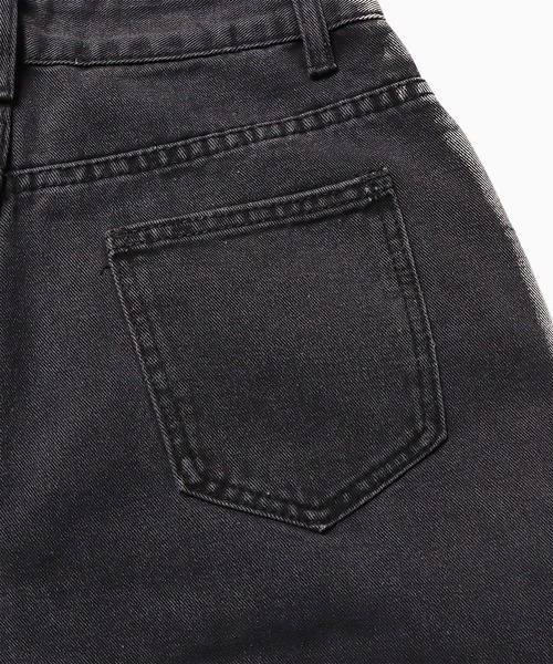ROOPTOKYO（ループトウキョウ）の「ヴィンテージ風サイドラインストレートデニムパンツ（デニムパンツ・メンズ・ブラック・XL/L/M/S）」の7枚目の写真