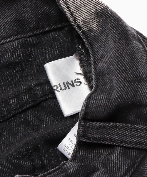 ROOPTOKYO（ループトウキョウ）の「ヴィンテージ風サイドラインストレートデニムパンツ（デニムパンツ・メンズ・ブラック・XL/L/M/S）」の3枚目の写真