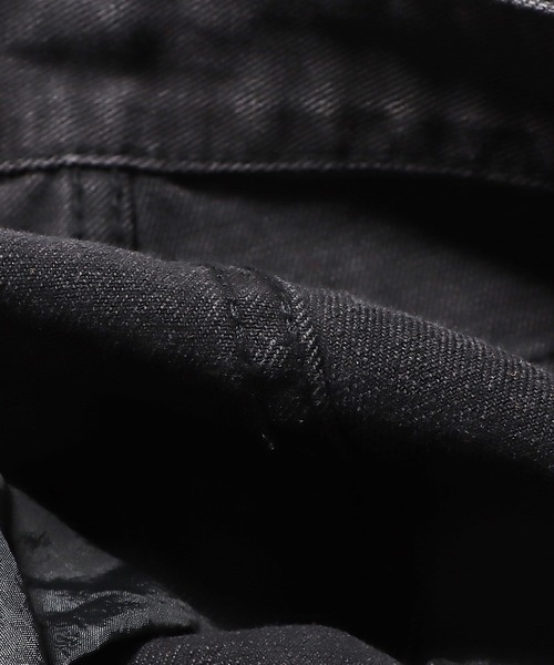 ROOPTOKYO（ループトウキョウ）の「ヴィンテージ風サイドラインストレートデニムパンツ（デニムパンツ・メンズ・ブラック・XL/L/M/S）」の9枚目の写真