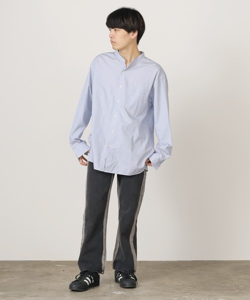 ROOPTOKYO（ループトウキョウ）の「ヴィンテージ風サイドラインストレートデニムパンツ（デニムパンツ・メンズ・ブラック・XL/L/M/S）」の12枚目の写真