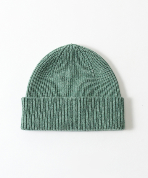 JOURNAL STANDARD relume（ジャーナルスタンダード　レリューム）の「Made In Scotland ニットキャップ（ニットキャップ/ビーニー・メンズ・グリーン/レッド/アーミー/チョコ/ベージュ/シャーベット・FREE）」の4枚目の写真