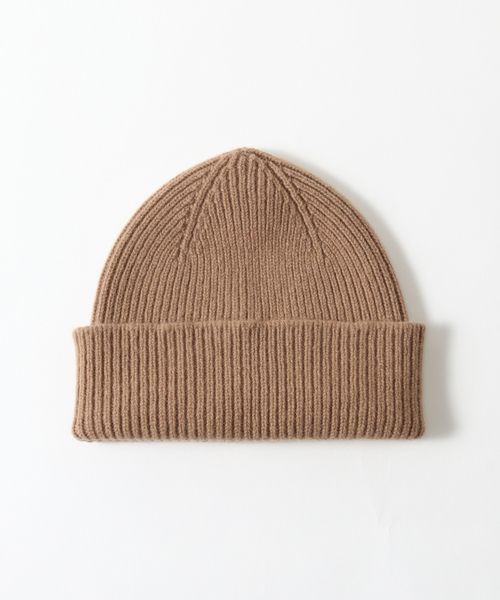 JOURNAL STANDARD relume（ジャーナルスタンダード　レリューム）の「Made In Scotland ニットキャップ（ニットキャップ/ビーニー・メンズ・グリーン/レッド/アーミー/チョコ/ベージュ/シャーベット・FREE）」の2枚目の写真