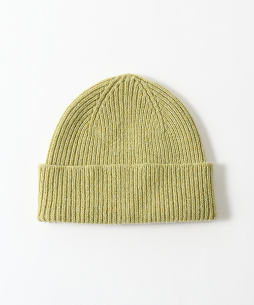 JOURNAL STANDARD relume（ジャーナルスタンダード　レリューム）の「Made In Scotland ニットキャップ（ニットキャップ/ビーニー・メンズ・グリーン/レッド/アーミー/チョコ/ベージュ/シャーベット・FREE）」の6枚目の写真