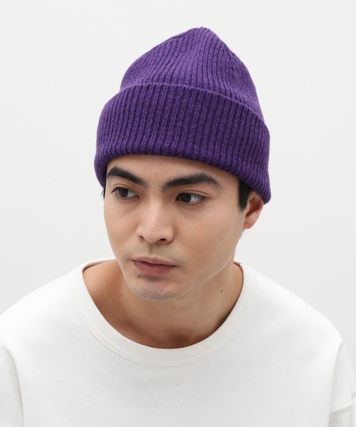 JOURNAL STANDARD relume（ジャーナルスタンダード　レリューム）の「Made In Scotland ニットキャップ（ニットキャップ/ビーニー・メンズ・グリーン/レッド/アーミー/チョコ/ベージュ/シャーベット・FREE）」の16枚目の写真