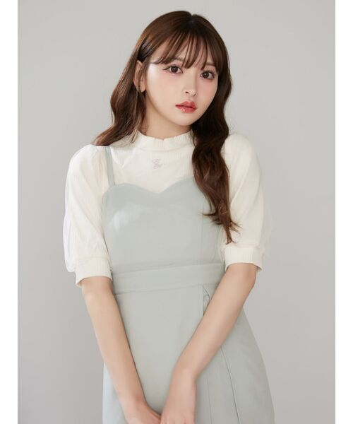 EATME（イートミー）の「リブチュールショートTOP（ニット/セーター・レディース・ブラック/グレー/アイボリー・FREE）」の11枚目の写真