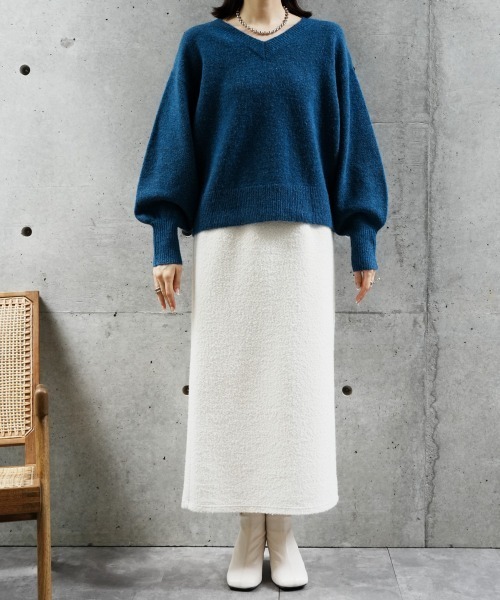 CIEL'AIR（シエルエアー）の「Berkeley Skirt（スカート・レディース・アイボリー/ブラック・L/M）」の13枚目の写真