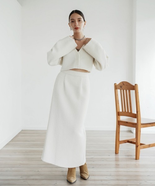 CIEL'AIR（シエルエアー）の「Berkeley Skirt（スカート・レディース・アイボリー/ブラック・L/M）」の8枚目の写真