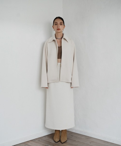 CIEL'AIR（シエルエアー）の「Berkeley Skirt（スカート・レディース・アイボリー/ブラック・L/M）」の4枚目の写真