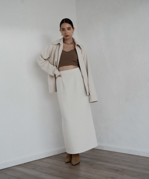 CIEL'AIR（シエルエアー）の「Berkeley Skirt（スカート・レディース・アイボリー/ブラック・L/M）」の6枚目の写真