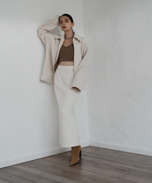 CIEL'AIR（シエルエアー）の「Berkeley Skirt（スカート・レディース・アイボリー/ブラック・L/M）」の7枚目の写真