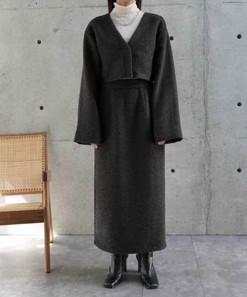 CIEL'AIR（シエルエアー）の「Berkeley Skirt（スカート・レディース・アイボリー/ブラック・L/M）」の18枚目の写真