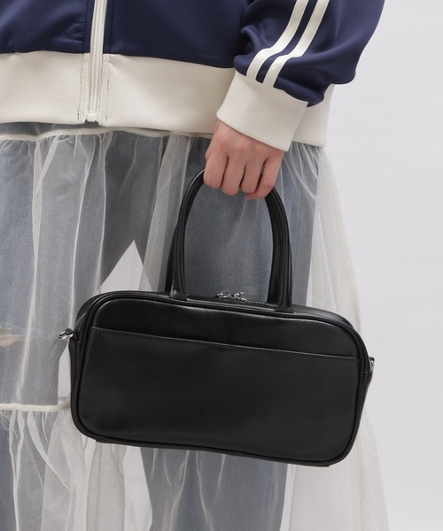 LAKOLE(ラコレ)の「スクエアボストンショルダーバッグ / 102105(ショルダーバッグ・レディース・ブラック/ライトグリーン/シルバー・FREE)」の6枚目の写真