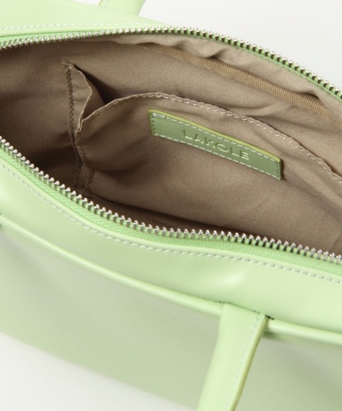 LAKOLE(ラコレ)の「スクエアボストンショルダーバッグ / 102105(ショルダーバッグ・レディース・ブラック/ライトグリーン/シルバー・FREE)」の8枚目の写真