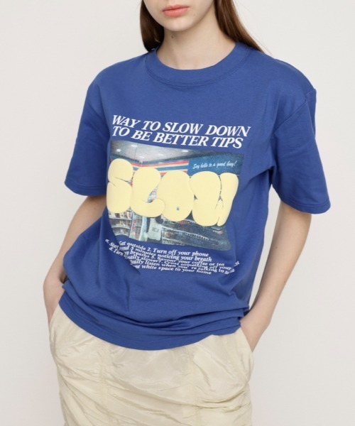 SLY（スライ）の「【再入荷】PUFFER LOGO T/SH パッファー ロゴ