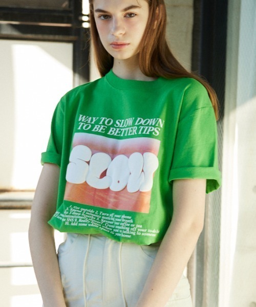 SLY（スライ）の「【再入荷】PUFFER LOGO T/SH パッファー ロゴ