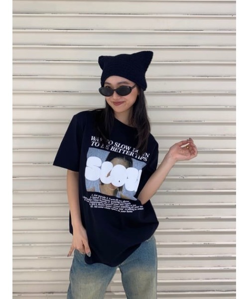 SLY（スライ）の「【再入荷】PUFFER LOGO T/SH パッファー ロゴ