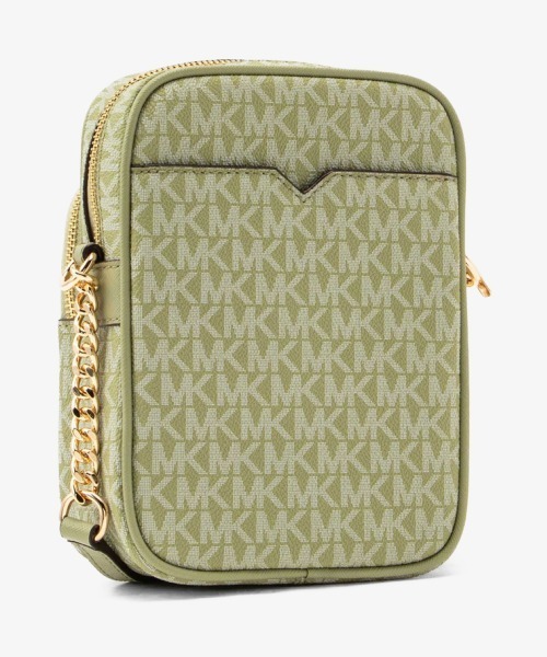 MICHAEL KORS(マイケルコース)の「JET SET TRAVEL チェーン クロスボディ ミディアム - MKシグネチャー(ショルダーバッグ・レディース・グリーン系・FREE)」の7枚目の写真