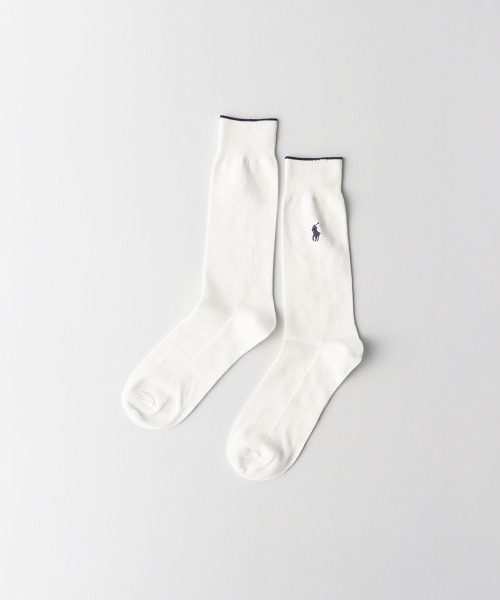 ポロラルフローレンのメンズ用コットン、カシミヤ、ウール混ソックス、5足セット POLO RALPH LAUREN（ポロ ラルフ ローレン）の「POLO RALPH
