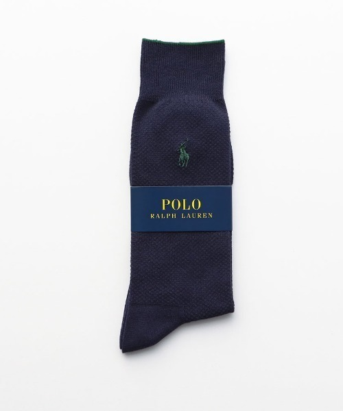 POLO RALPH LAUREN(ポロ ラルフ ローレン)の「POLO RALPH LAUREN メンズ オーガニックコットン混 カノコ ワンポイント クルーソックス 02012456(ソックス/靴下・メンズ・ブラック/ライトグレー/ダークネイビー/レッド/ホワイト/ブルー系その他/ピンク/エメラルド・25-27CM)」の13枚目の写真