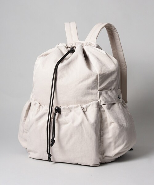THE SHOP TK （ザ ショップ ティーケー ）の「◆【ウォッシャブル】ナイロンナップサック（バックパック/リュック・メンズ・ブラック/ナチュラル・00）」の6枚目の写真
