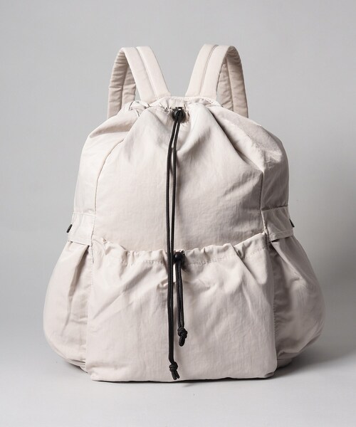 THE SHOP TK （ザ ショップ ティーケー ）の「◆【ウォッシャブル】ナイロンナップサック（バックパック/リュック・メンズ・ブラック/ナチュラル・00）」の8枚目の写真