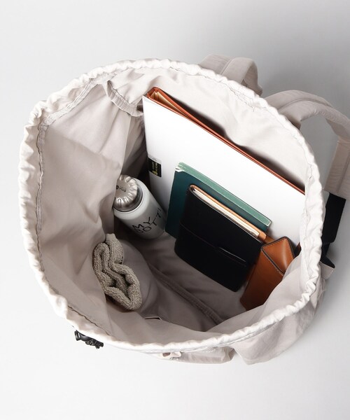 THE SHOP TK （ザ ショップ ティーケー ）の「◆【ウォッシャブル】ナイロンナップサック（バックパック/リュック・メンズ・ブラック/ナチュラル・00）」の11枚目の写真