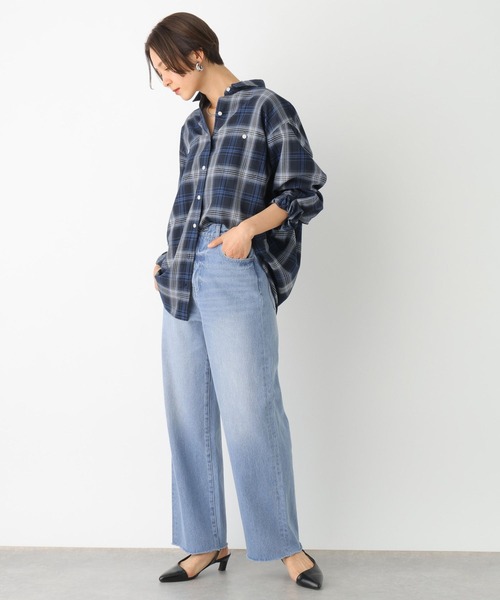 LEPSIM(レプシィム)の「チェックシャツ 994332(シャツ/ブラウス・レディース・ネイビー/ブラック/ライトブルー/オフホワイト・FREE)」の16枚目の写真