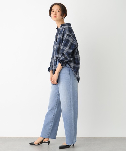 LEPSIM(レプシィム)の「チェックシャツ 994332(シャツ/ブラウス・レディース・ネイビー/ブラック/ライトブルー/オフホワイト・FREE)」の15枚目の写真