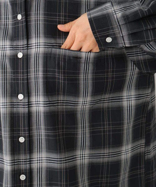 LEPSIM(レプシィム)の「チェックシャツ 994332(シャツ/ブラウス・レディース・ネイビー/ブラック/ライトブルー/オフホワイト・FREE)」の7枚目の写真