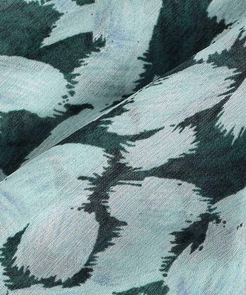 SHIPS（シップス）の「* 〈手洗い可能〉楊柳 フラワー プリント ティアード ワンピース 24SS ◇（ワンピース・レディース・ネイビー/グリーン・ONE SIZE）」の4枚目の写真